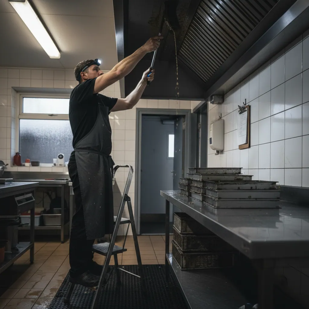 Kitchen canopy cleaning